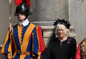 British Royal Couple And Pope Leo XIV At The Vatican