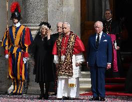 British Royal Couple And Pope Leo XIV At The Vatican