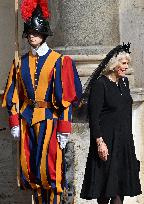 British Royal Couple And Pope Leo XIV At The Vatican