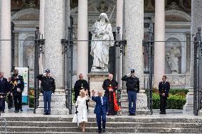 King Charles III And Camilla At St.Paul Basilica - Rome