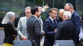 European Leaders At EU Summit About Russian Sanctions Package - Brussels