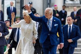 King Charles III And Camilla At St.Paul Basilica - Rome