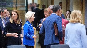 European Leaders At EU Summit About Russian Sanctions Package - Brussels