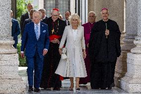 King Charles III And Camilla At St.Paul Basilica - Rome