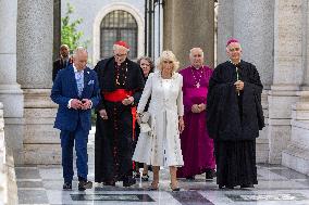 King Charles III And Camilla At St.Paul Basilica - Rome