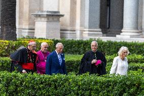 King Charles III And Camilla At St.Paul Basilica - Rome