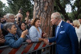 King Charles III And Camilla At St.Paul Basilica - Rome