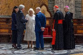 King Charles III And Camilla At St.Paul Basilica - Rome