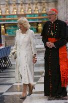 King Charles III And Camilla At St.Paul Basilica - Rome