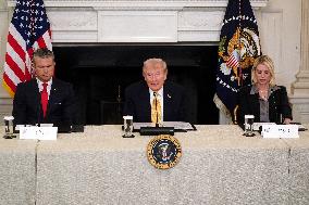 President Trump speaks at roundtable with Homeland Security Task Force