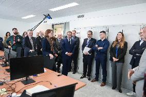 Sebastien Lecornu during a visit at DNEF and the National and DVNI - Romainville