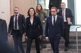 Sebastien Lecornu during a visit at DNEF and the National and DVNI - Romainville