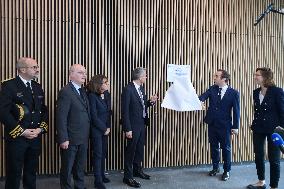 Sebastien Lecornu during a visit at DNEF and the National and DVNI - Romainville