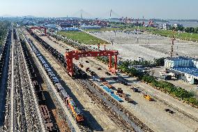 Yangtze River Freight Train