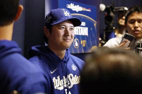 Baseball: Dodgers' Ohtani ahead of World Series