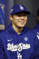 Baseball: Dodgers pitcher Yamamoto ahead of World Series
