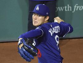 Baseball: Dodgers pitcher Yamamoto ahead of World Series