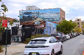 Renault 4 E Tech Advertising Wall in Brooklyn - NYC