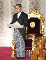 Opening ceremony of Japan's extraordinary Diet session