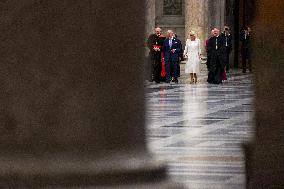 King Charles III And Camilla At St.Paul Basilica - Rome