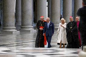 King Charles III And Camilla At St.Paul Basilica - Rome