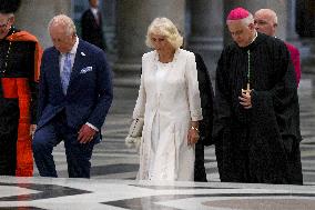King Charles III And Camilla At St.Paul Basilica - Rome