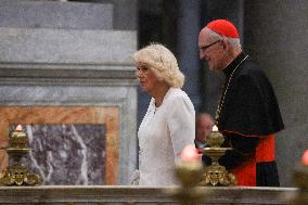 King Charles III And Camilla At St.Paul Basilica - Rome
