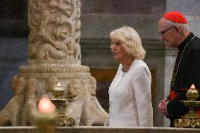 King Charles III And Camilla At St.Paul Basilica - Rome