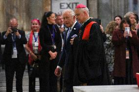 King Charles III And Camilla At St.Paul Basilica - Rome