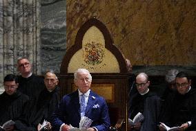 King Charles III And Camilla At St.Paul Basilica - Rome