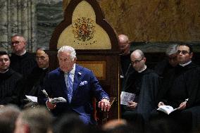 King Charles III And Camilla At St.Paul Basilica - Rome