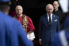 King Charles III And Queen Camilla Vist To Vatican