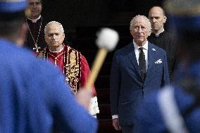 King Charles III And Queen Camilla Vist To Vatican