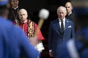 King Charles III And Queen Camilla Vist To Vatican