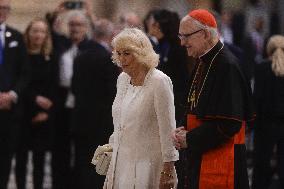 Ecumenical Service Basilica of St. Paul Outside the Walls - Visit of Their Majesties King Charles III of England and Queen Camil
