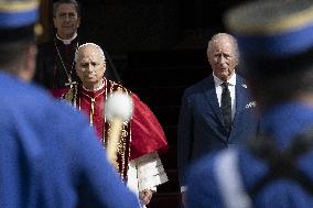 King Charles III And Queen Camilla Vist To Vatican