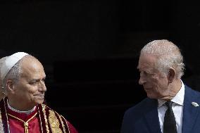 King Charles III And Queen Camilla Vist To Vatican