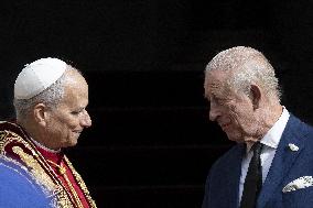 King Charles III And Queen Camilla Vist To Vatican