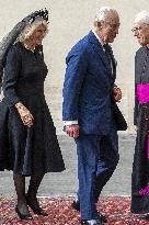 King Charles III And Queen Camilla Vist To Vatican