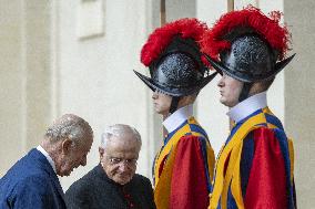 King Charles III And Queen Camilla Vist To Vatican