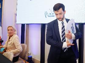 Le Rassemblement National presente son Contre Budgand economique and financier.