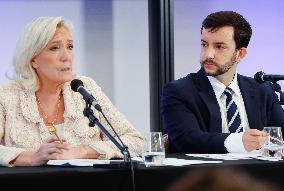 Le Rassemblement National presente son Contre Budgand economique and financier.