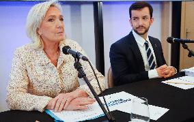 Le Rassemblement National presente son Contre Budgand economique and financier.