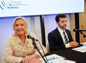 Le Rassemblement National presente son Contre Budgand economique and financier.