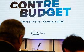 Le Rassemblement National presente son Contre Budgand economique and financier.