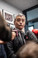 Gérald Darmanin Minister of Justice at ENM Bordeaux