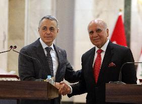 PM Mohammed Shia' al-Sudani Welcomes Ignazio Cassis - Baghdad