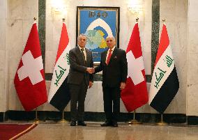 PM Mohammed Shia' al-Sudani Welcomes Ignazio Cassis - Baghdad