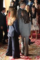Spanish Royal Family Audience - Oviedo