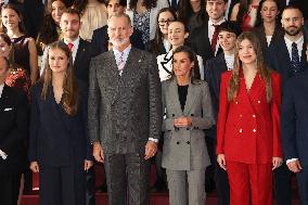 Spanish Royal Family Audience - Oviedo